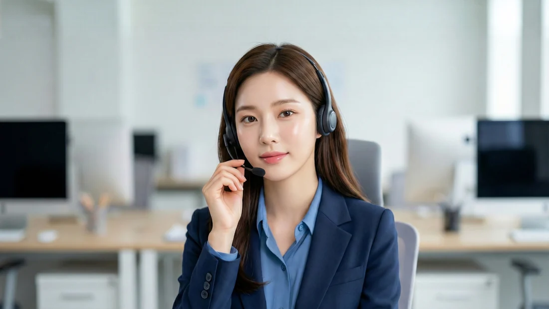 KT 컨텐츠이용료 현금화 상담을 진행하는 상담원